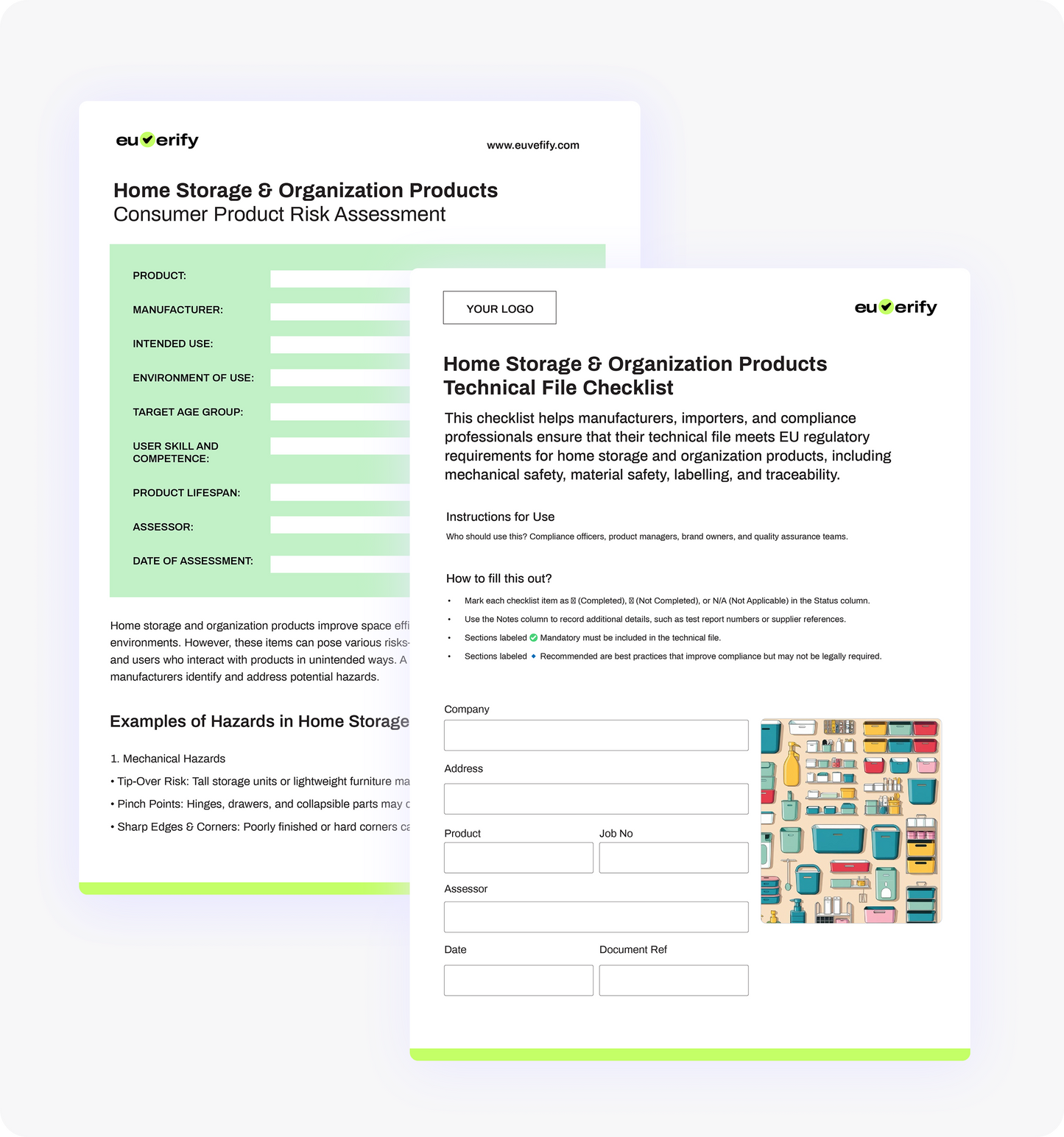 Home Storage Organization Products Templates