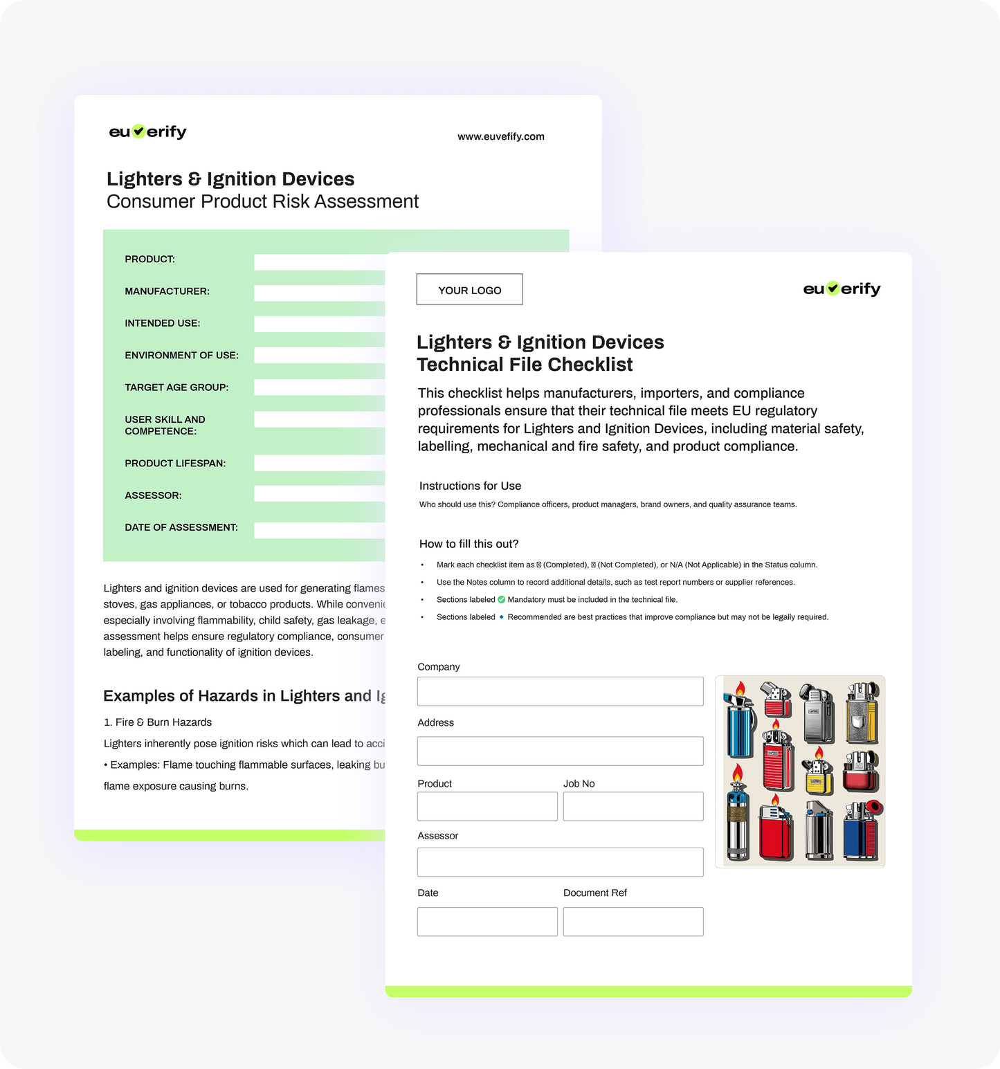 Lighters Ignition Devices Templates