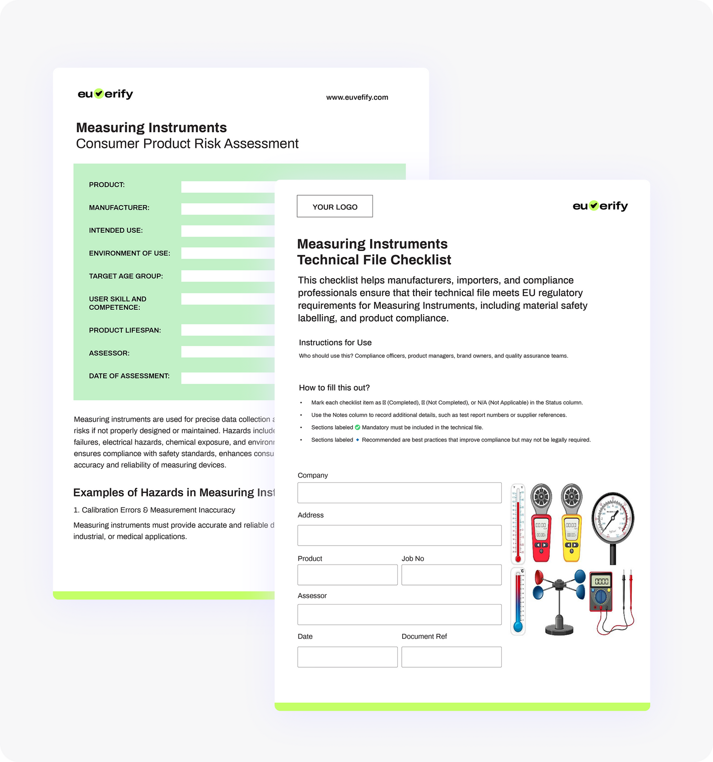 Measuring Instruments Templates