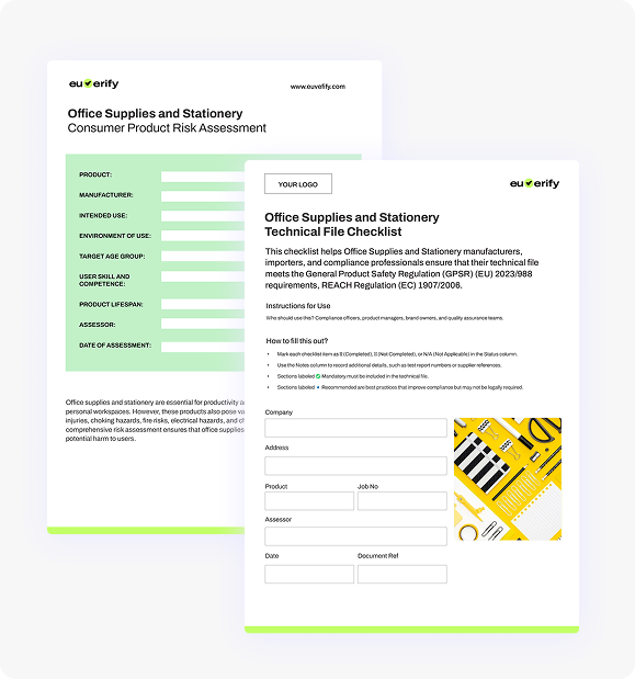 Office Supplies and Stationery Template