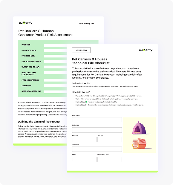 Pet Carriers Houses Template