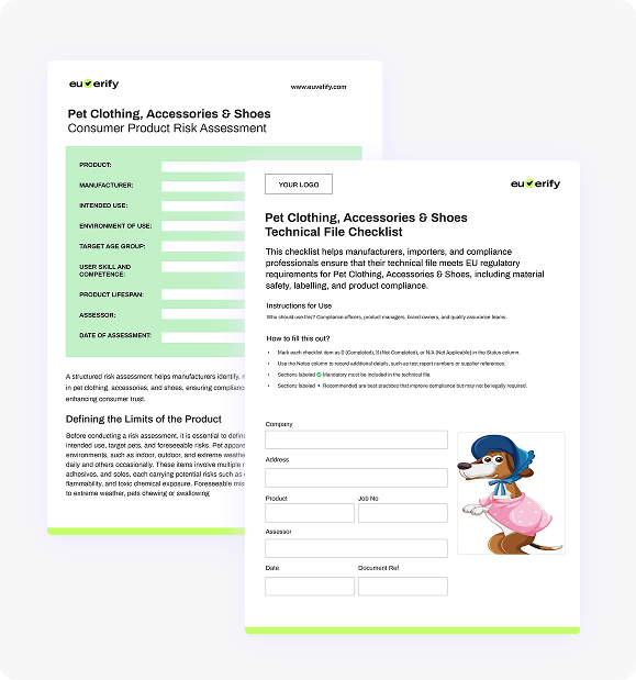 Pet Clothing Accessories Shoes Template