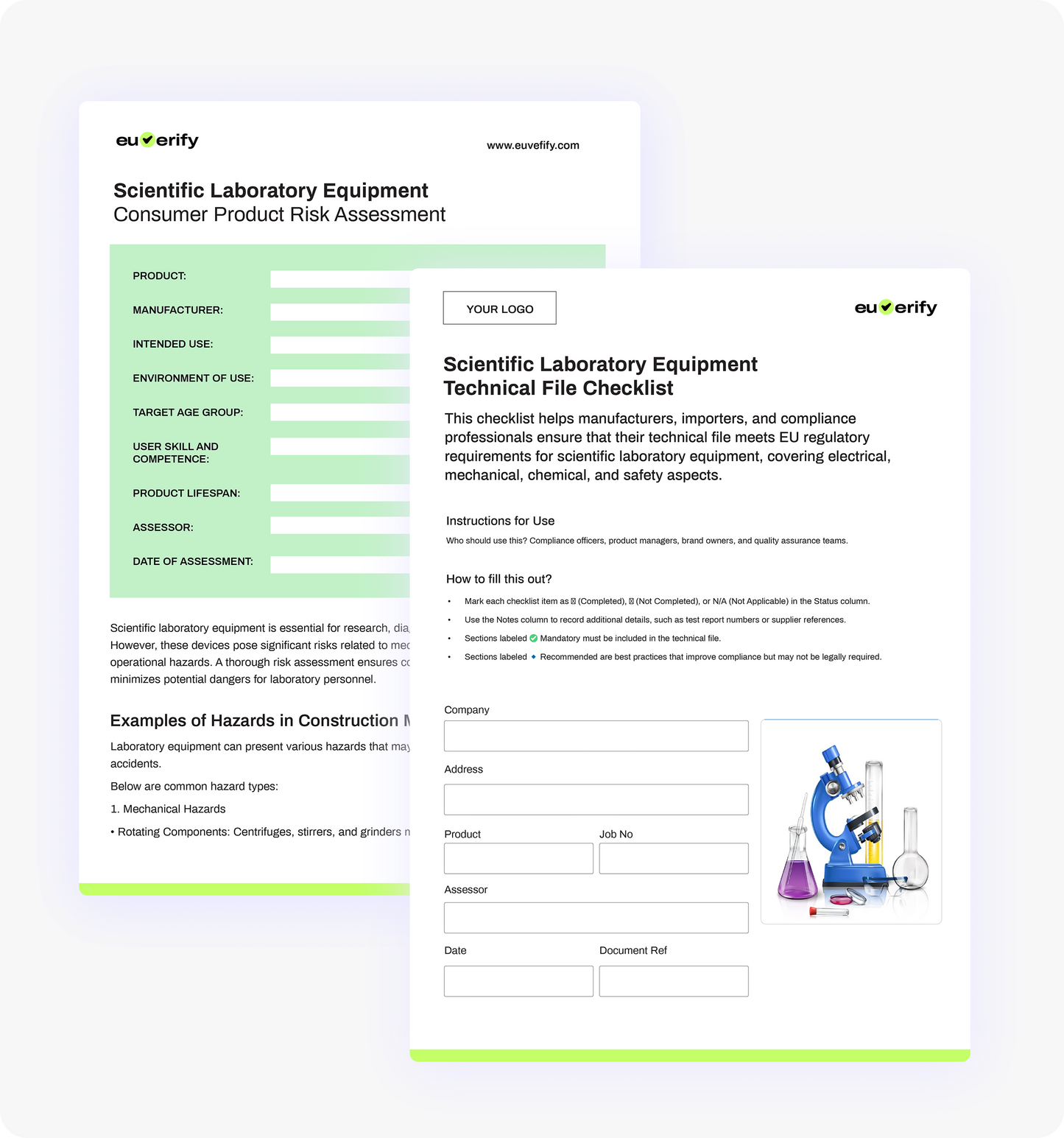 Scientific Laboratory Equipment Templates