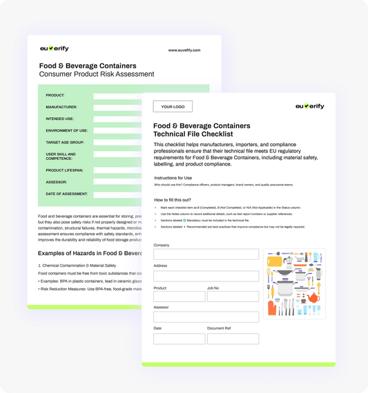 Food Beverage Containers Template