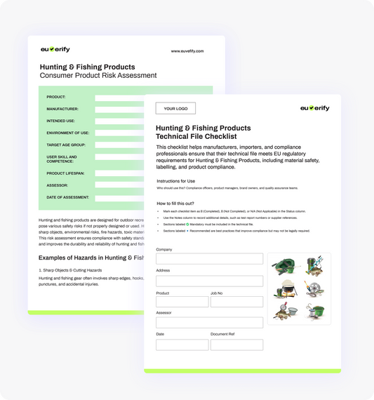 Hunting Fishing Products Template