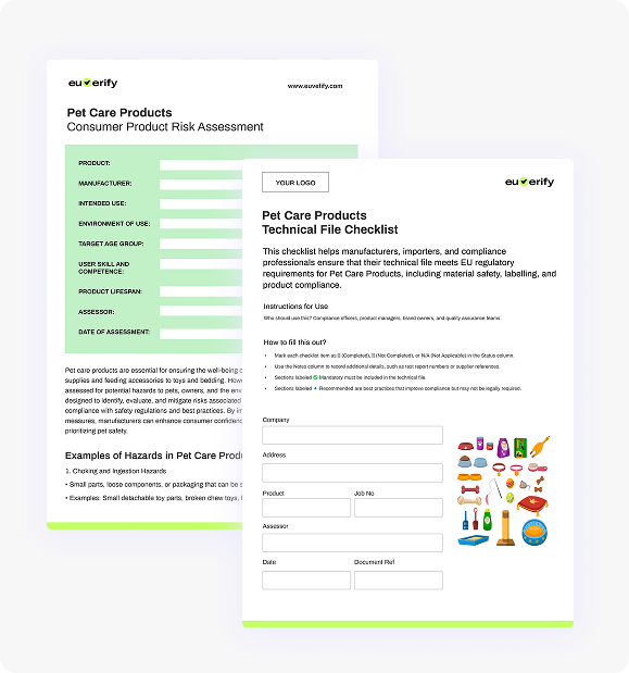 Pet Care Compliance-EU & UK Risk Assessment & Technical File Checklist ...