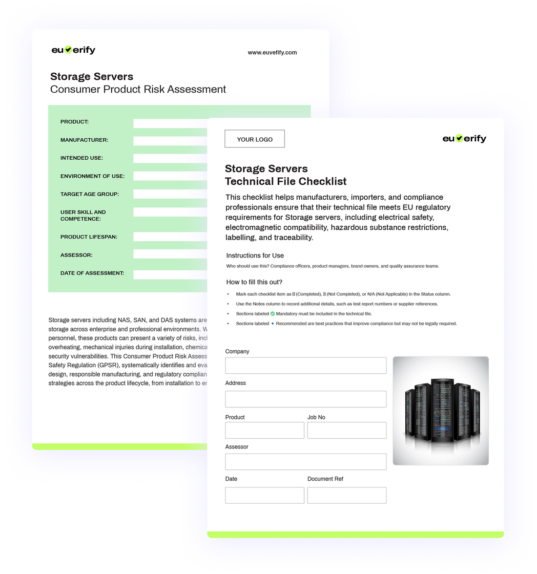 Storage Server Risk Assessment & Compliance Checklist (EU & UK) – Euverify