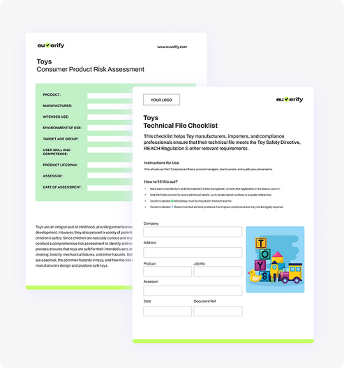 Toy Test Checklist Toy Compliance Pack – EU & UK Safety Risk Assessment & Checklist – Euverify