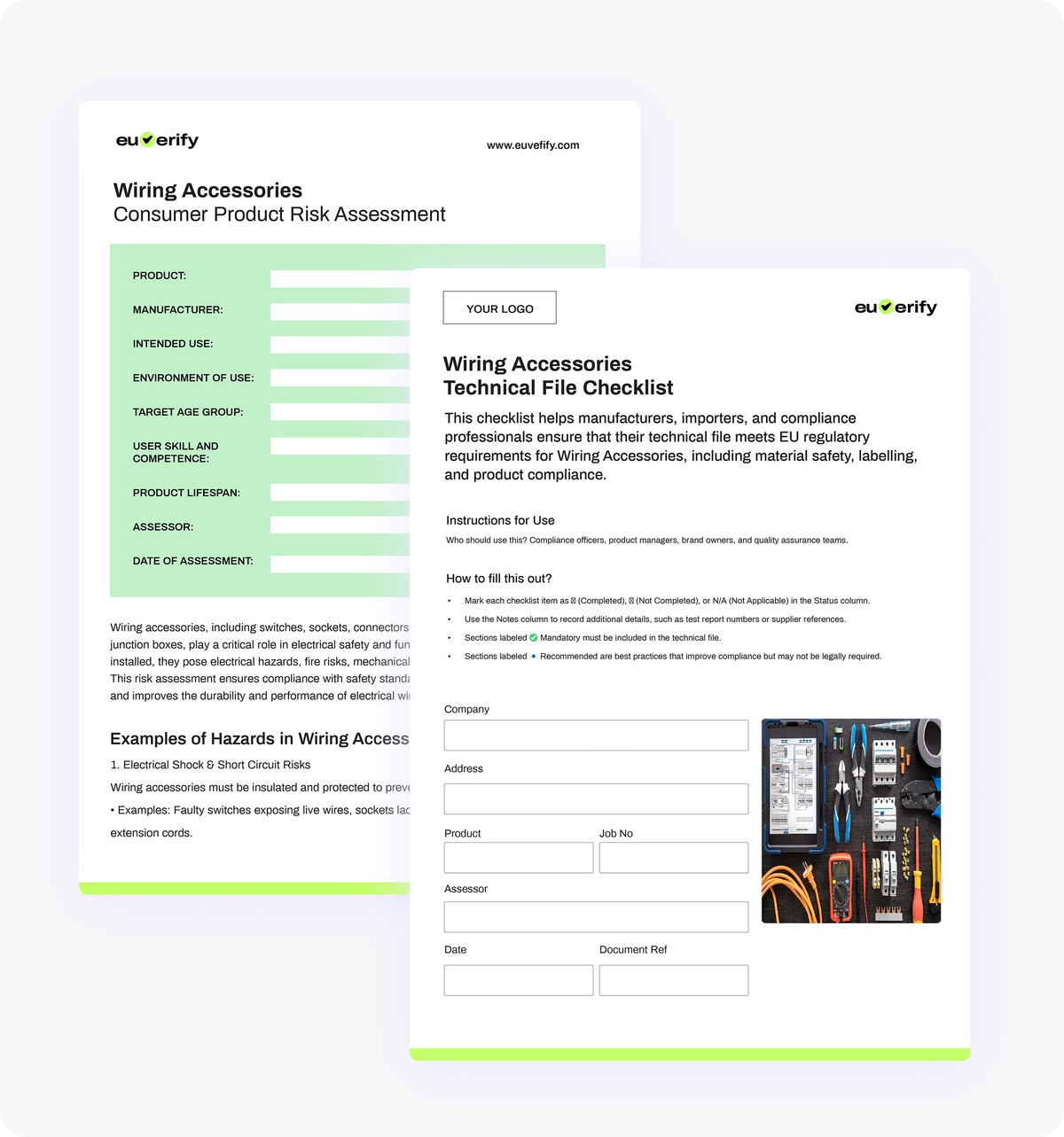 Wiring Accessories Compliance Pack – Risk Assessment & Checklist EU/UK ...